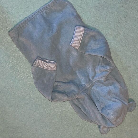 Carter’s 0-9 mo little Frog soft terry bathrobe light blue with hood NWOT - Picture 9 of 10